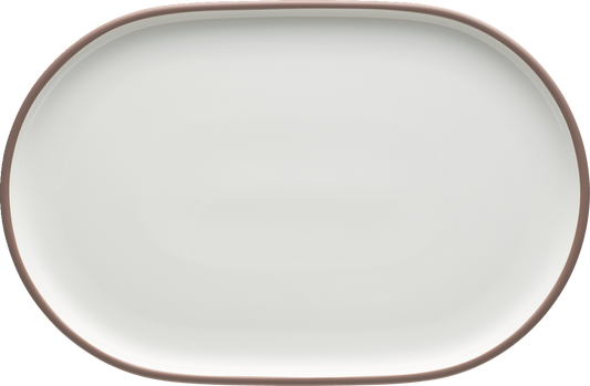 BHS tabletop AG ovale Porzellanplatte für gastronomische Nutzung.
