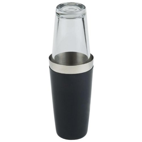 APS Boston Shaker, 2-teiliges Set für Cocktails, Edelstahl und Glas