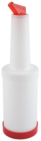 APS Dosier-/Vorratsflasche rot, 0,85 Liter für Gastronomie