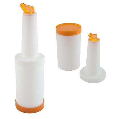 APS Dosier-/Vorratsflasche in orange für präzises Dosieren in der Gastronomie