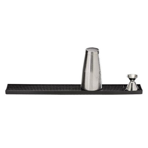 APS Barmatte 60 x 8 cm, Schwarz - für sicheren Halt von Gläsern an der Bar