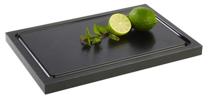 APS Schneidebrett -BAR- 30 x 20 cm aus Polyethylen mit Ablaufrinne