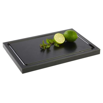 APS Schneidebrett -BAR- 30 x 20 cm aus Polyethylen mit Ablaufrinne
