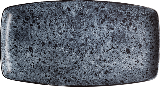 UNLIMITED rechteckige Platte 36x20cm aus weißem Porzellan für moderne Foodpräsentationen