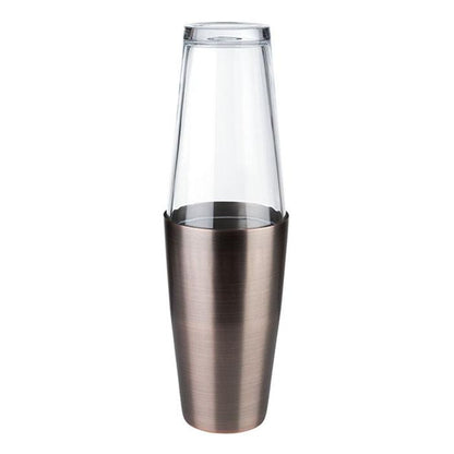 APS Boston Shaker, 2-teiliges Set für Cocktails, Edelstahl und Glas