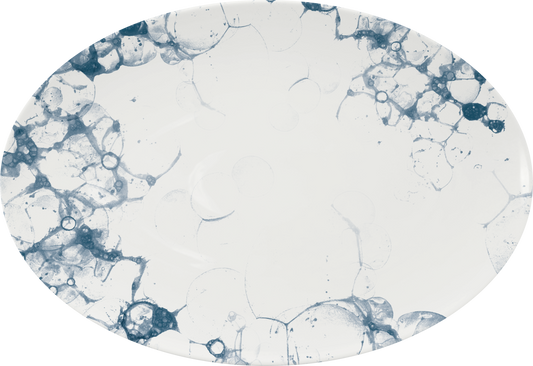 BHS tabletop AG Platte oval coup 33x23cm - BUBBLES für kreative Foodpräsentationen
