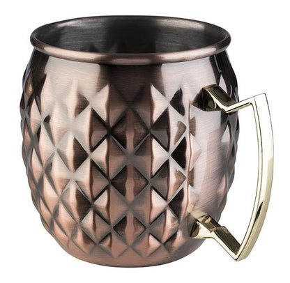 APS Becher -MOSCOW MULE- aus Edelstahl im Antik-Kupfer-Look für Cocktails