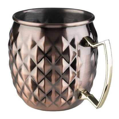 APS Becher -MOSCOW MULE- aus Edelstahl im Antik-Kupfer-Look für Cocktails