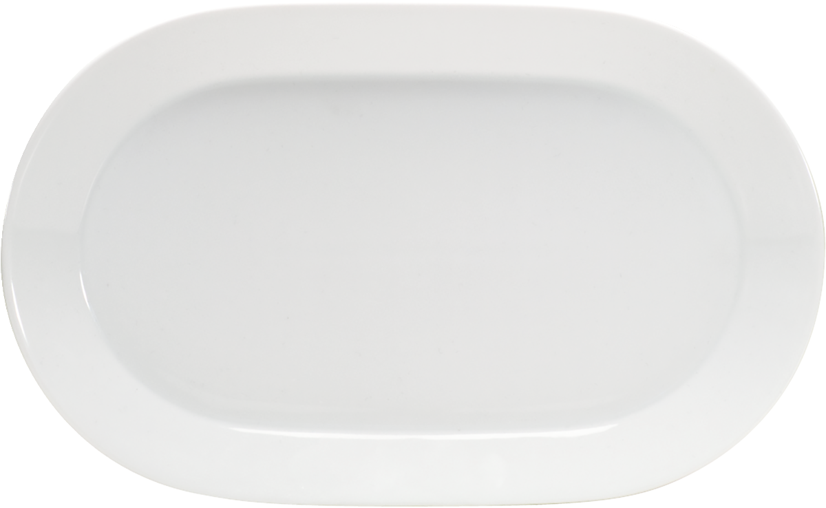 BHS tabletop AG Platte oval coup 38x22cm für ansprechende Speisenpräsentation