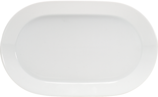 BHS tabletop AG Platte oval coup 38x22cm für ansprechende Speisenpräsentation