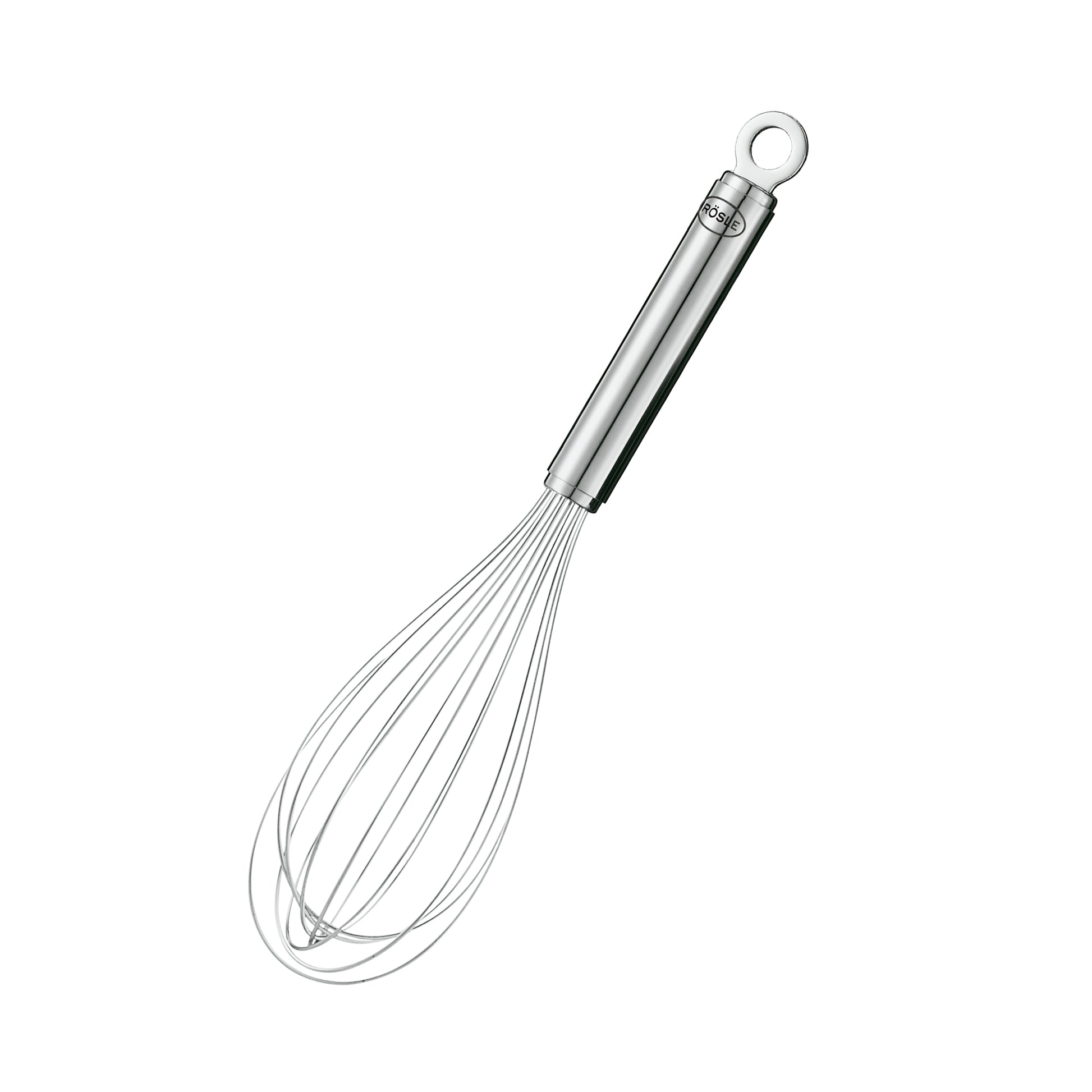 RÖSLE Schneebesen 22 cm aus Edelstahl für das Aufschlagen von Teigen und Saucen.