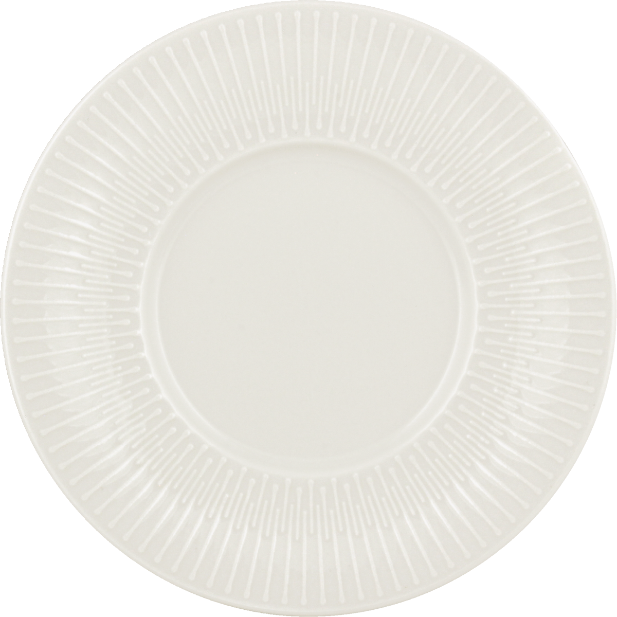 BHS tabletop AG Teller flach rund Fahne Relief 16cm für die elegante Präsentation von Speisen.