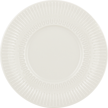 BHS tabletop AG Teller flach rund Fahne Relief 16cm für die elegante Präsentation von Speisen.