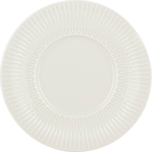 BHS tabletop AG Teller flach rund Fahne Relief 16cm für die elegante Präsentation von Speisen.