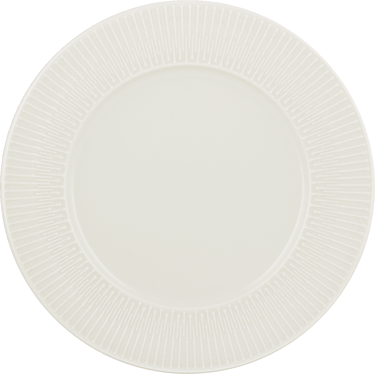 BHS tabletop AG Teller flach rund Fahne Relief 21cm aus Noble China für Gastronomie