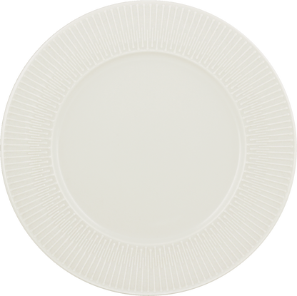 BHS tabletop AG Teller flach rund Fahne Relief 21cm aus Noble China für Gastronomie