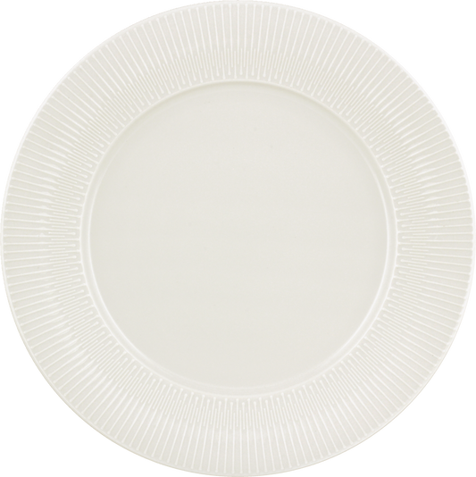 BHS tabletop AG Teller flach rund Fahne Relief 26cm für elegante Speisenpräsentation