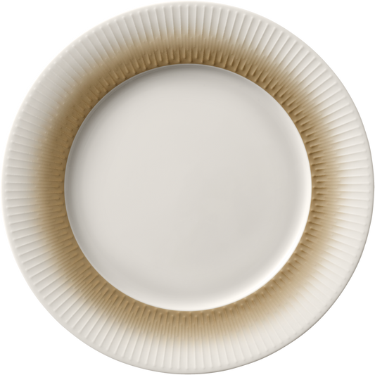 BHS tabletop AG Teller flach rund Fahne Relief 28cm aus der VIBES-Kollektion