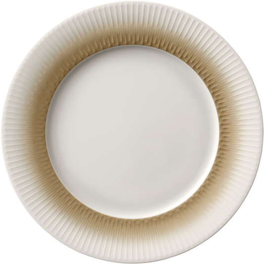BHS tabletop AG Teller flach rund Fahne Relief 31cm für ansprechende Foodpräsentation