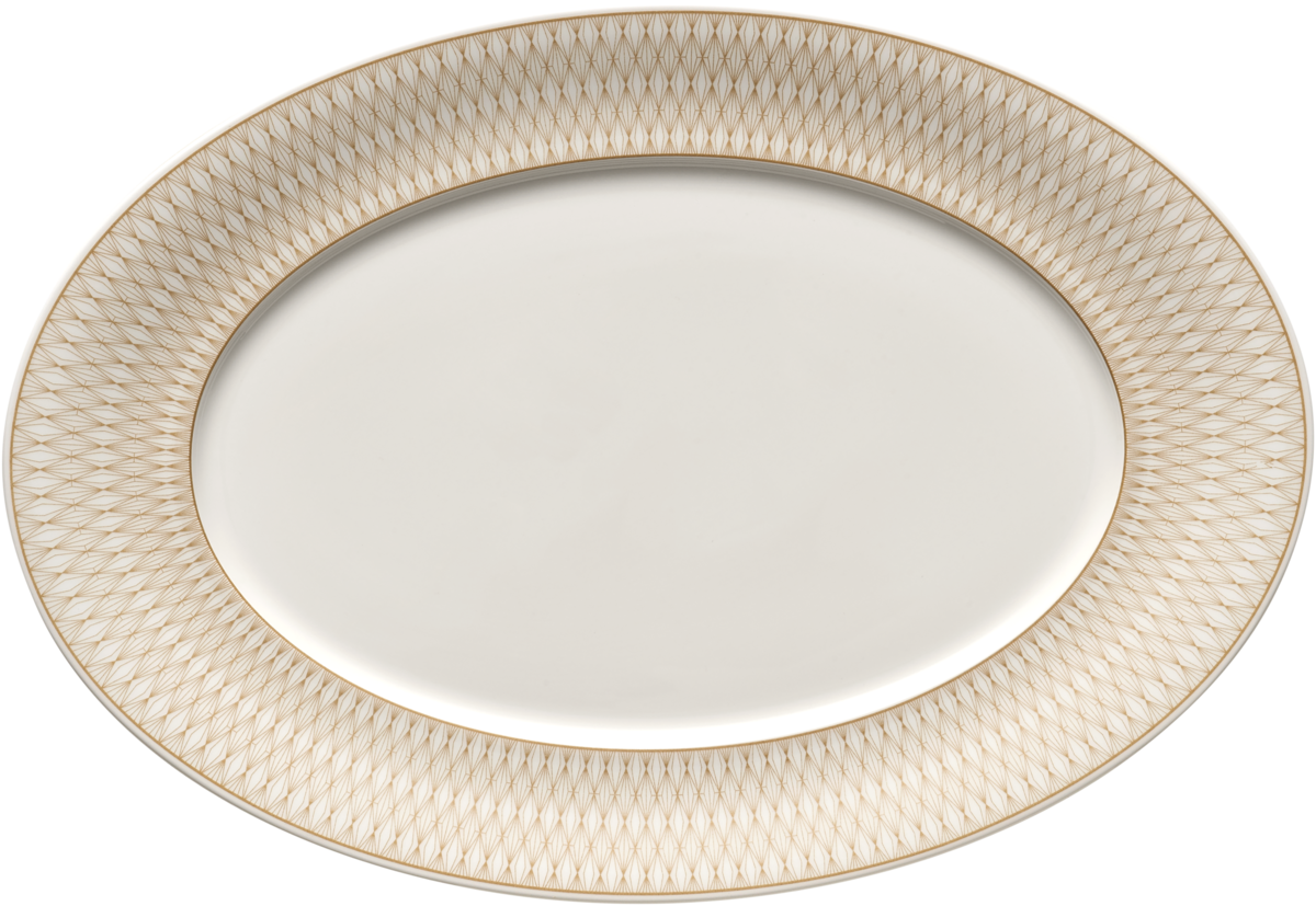 BHS tabletop AG Platte oval Fahne 34x23cm für kreative Speisenpräsentation