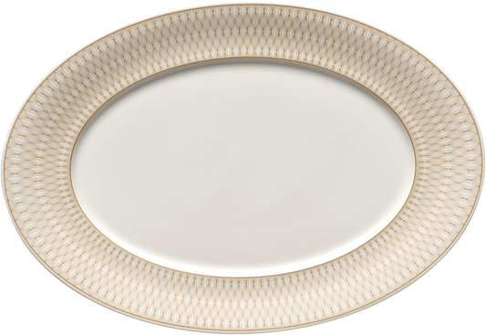 BHS tabletop AG Platte oval Fahne 34x23cm für kreative Speisenpräsentation