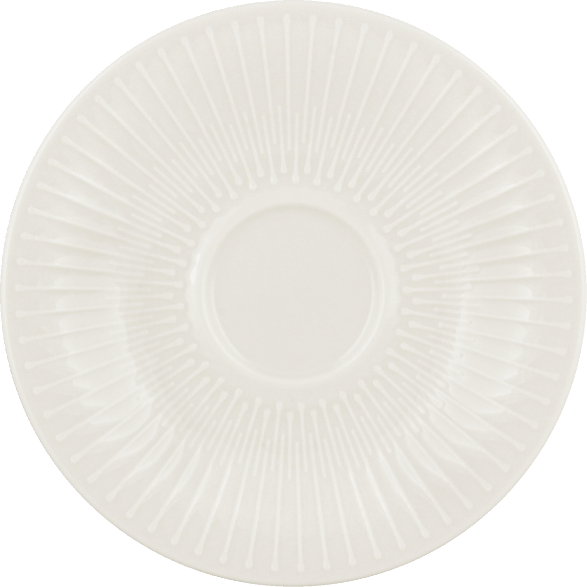 BHS tabletop AG Untertasse rund Relief 13cm für den gedeckten Tisch