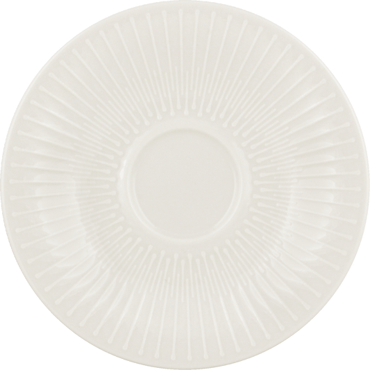 BHS tabletop AG Untertasse rund Relief 13cm für den gedeckten Tisch