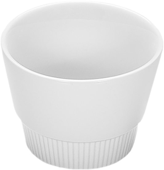 BHS tabletop AG Bowl rund stapelbar Relief 9cm, geeignet für Kaffee und Desserts
