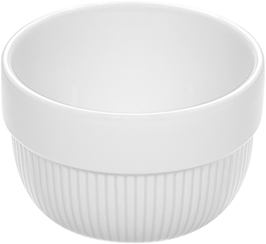 BHS tabletop AG Bowl rund Relief 9cm aus Porzellan für die Gastronomie