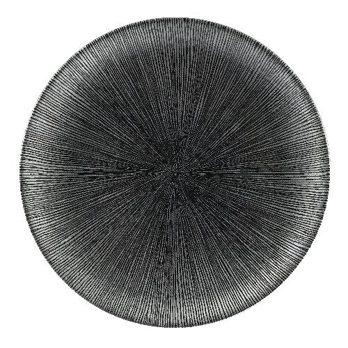 Churchill Super Vitrified Studio Prints Agano Black Teller für professionelle Gastronomie.