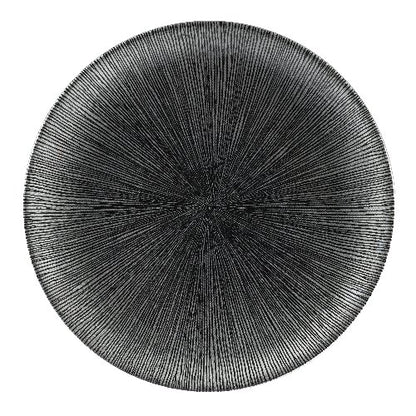 Churchill Super Vitrified Studio Prints Agano Black Teller für professionelle Gastronomie.
