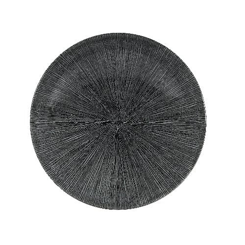Churchill Super Vitrified Studio Prints Agano Black Teller Tief 24,8cm für die Gastronomie