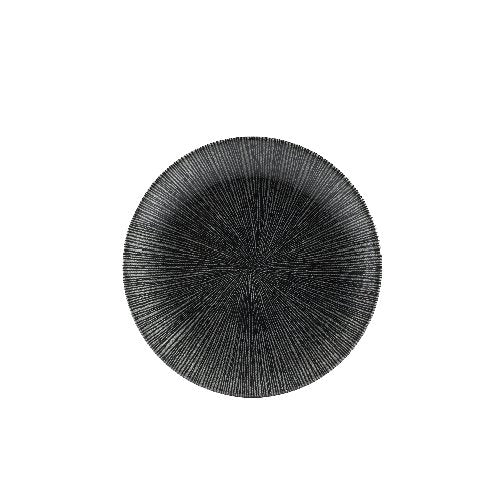 Churchill Super Vitrified Studio Prints Agano Black Teller, geeignet für Gastronomie und professionelle Anwendungen