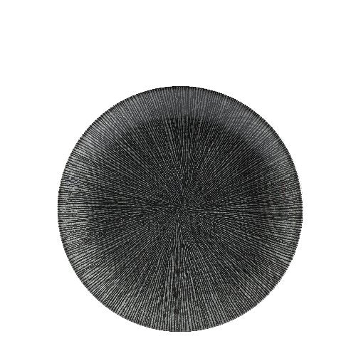 Churchill Super Vitrified Studio Prints Agano Black Teller flach für Gastronomie