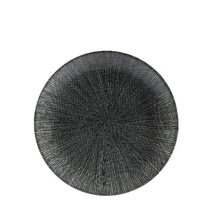 Churchill Super Vitrified Studio Prints Agano Black Teller flach für Gastronomie
