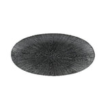Churchill Super Vitrified Studio Prints Agano Black Oval Chefs Platte 30x15cm