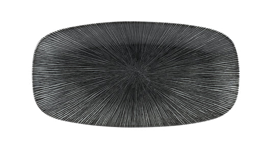 Churchill Super Vitrified Studio Prints Agano Black Chefs Platte für ansprechende Speisenpräsentation