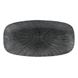 Churchill Super Vitrified Studio Prints Agano Black Chefs Platte 35.5 x 18.9cm