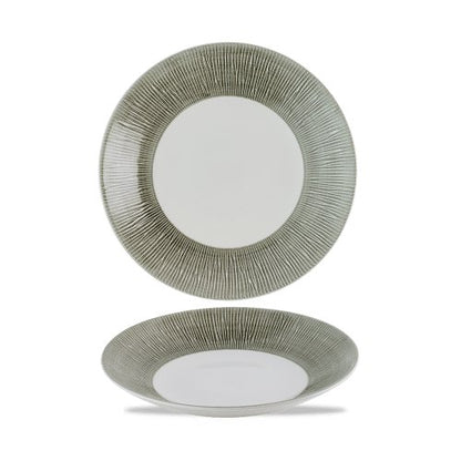 Churchill Super Vitrified Bamboo Teller, 25,5 cm, für Gastronomie und Catering.