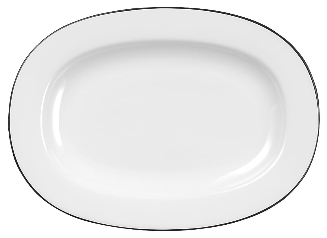 Alchemy Mono Ovale Platte 20,7cm für die Präsentation von Speisen in der Gastronomie