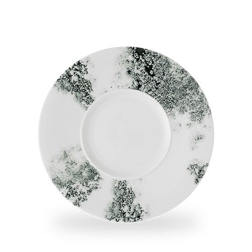 Alchemy Ambience Smoke Black flacher Teller 28 cm für die gehobene Gastronomie