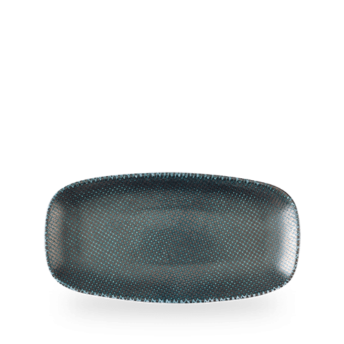 Churchill Super Vitrified Astro Metallic Blue Platte für Gastronomie und Catering.