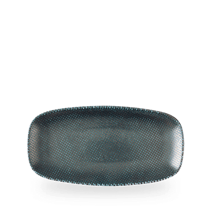 Churchill Super Vitrified Astro Metallic Blue Platte für Gastronomie und Catering.