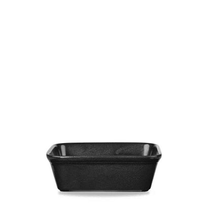 Churchill Super Vitrified Lasagne Form in Schwarz, ideal für die Zubereitung und Präsentation von Speisen.