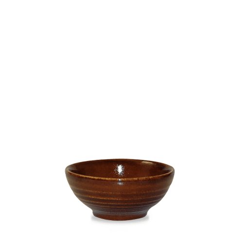 Churchill Super Vitrified Cinnamon Ripple Schale 10,4cm für die Präsentation von Beilagen.