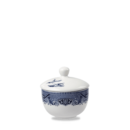 Churchill Super Vitrified Blue Willow Zuckerschale 9cm für Gastronomie