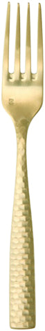 Fortessa Cutlery LUCCA FACET GOLD Dessertgabel für elegante Tischdekoration