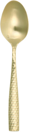 Fortessa Cutlery LUCCA FACET GOLD Kaffeelöffel für Kaffee- und Teegenuss