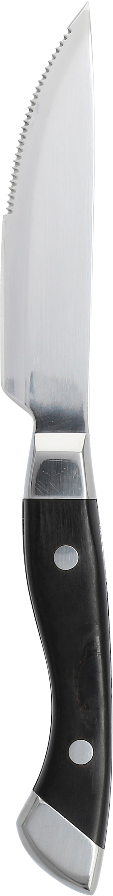 Fortessa Cutlery Steakmesser mit Wellenschliff und Griff aus Ebenholz für Steakgerichte