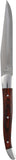 Fortessa Cutlery Steakmesser ohne Wellenschliff Griff Holz dunkel